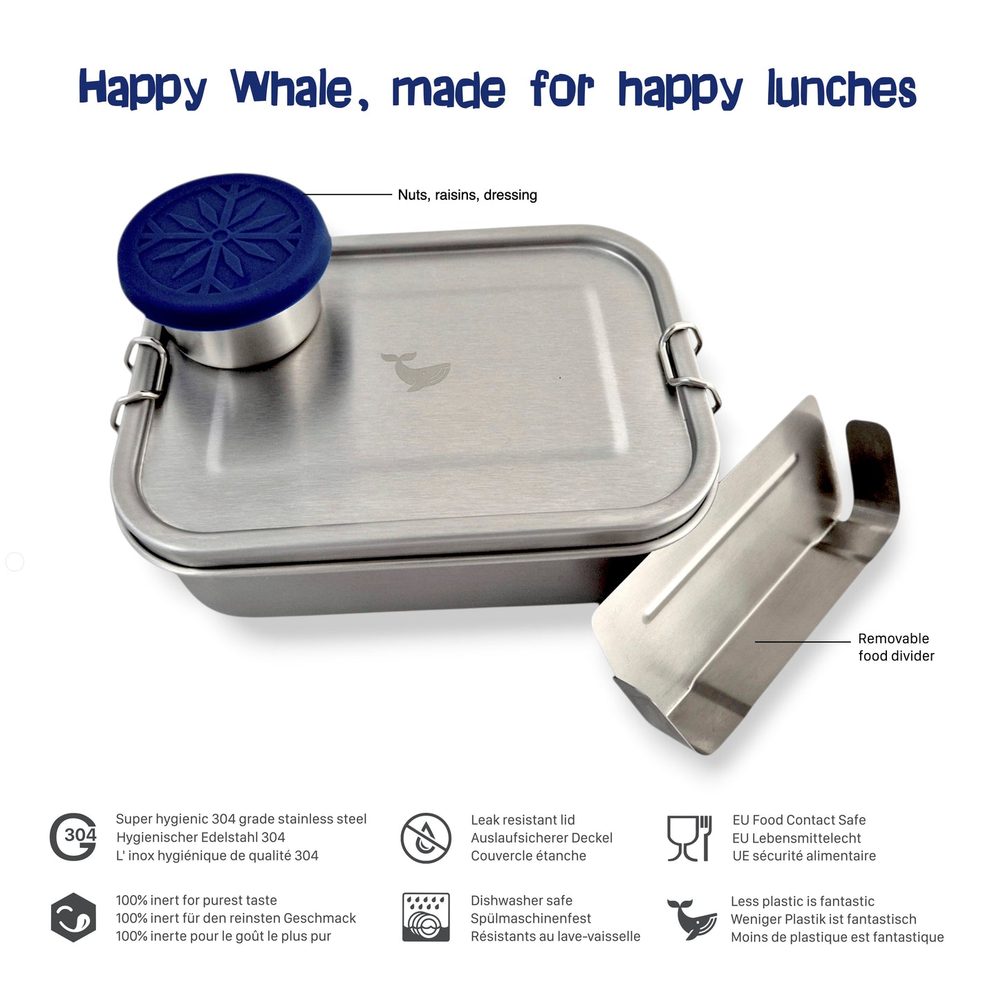 "Happy Whale" Brotdose (Vol: 800ml)